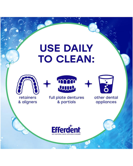 Efferdent Retainer Cleaning Tablets, 126 Count
