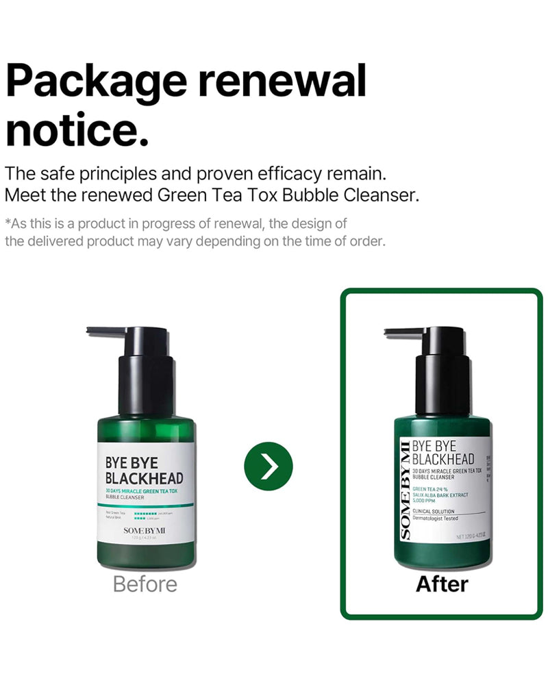 SOME BY MI Bye Bye Blackhead Green Tea Tox Bubble Cleanser