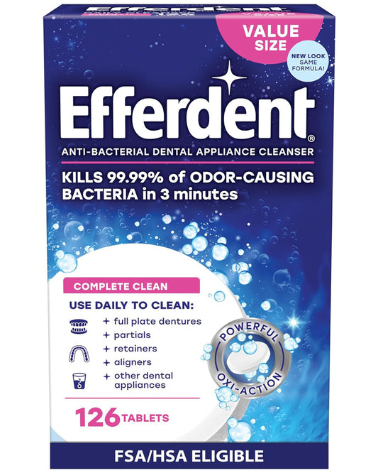 Efferdent Retainer Cleaning Tablets, Complete Clean