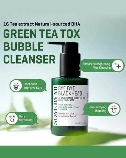 SOME BY MI Bye Bye Blackhead Green Tea Tox Bubble Cleanser
