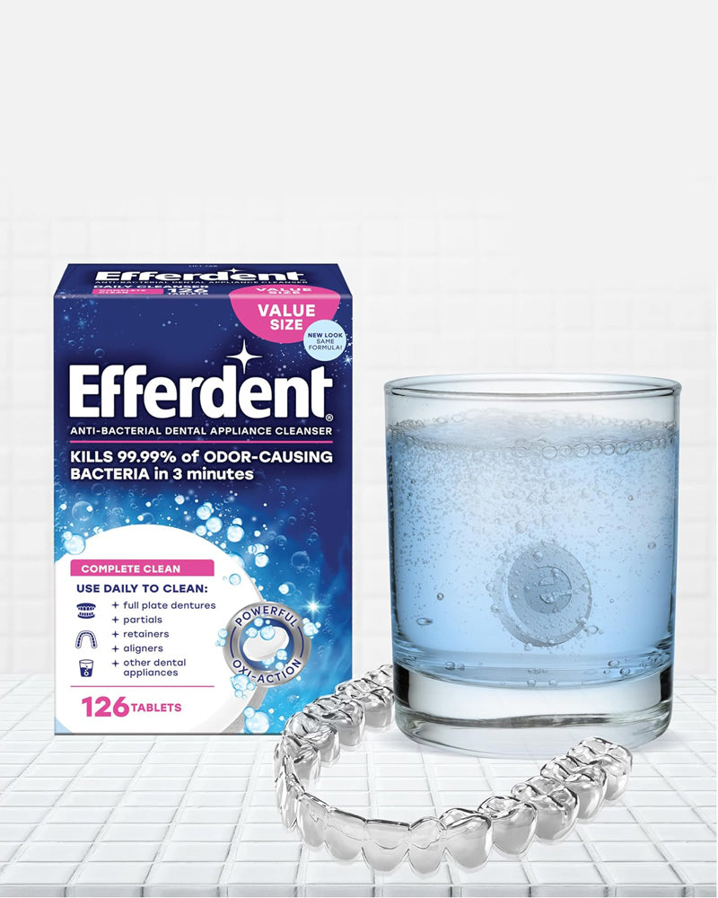 Efferdent Retainer Cleaning Tablets, Complete Clean