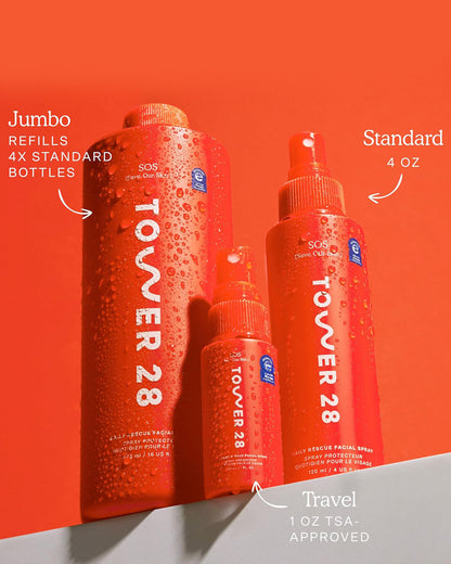 Tower 28 SOS Daily Rescue Facial Spray, 1 FL Oz